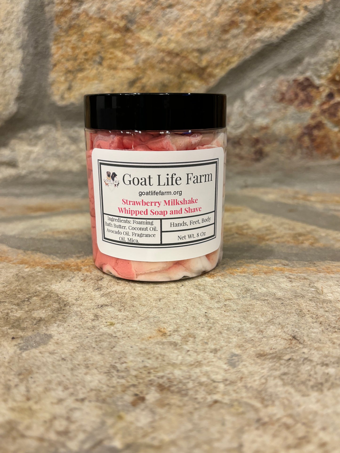 Strawberry Milkshake Whipped Soap and Shave