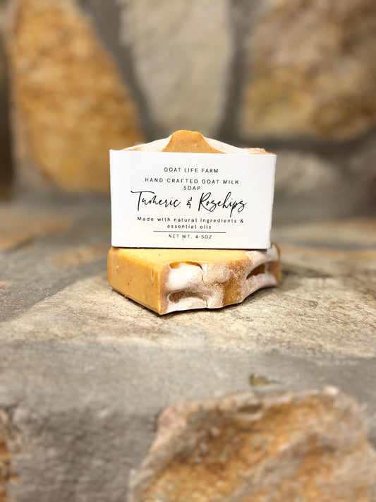 Turmeric and Rosehips Goat Milk Soap