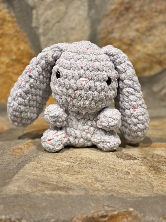 Medium Multicolor Bunny with Lavender