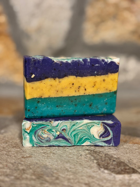 Green Mardi Gras Madness Soap