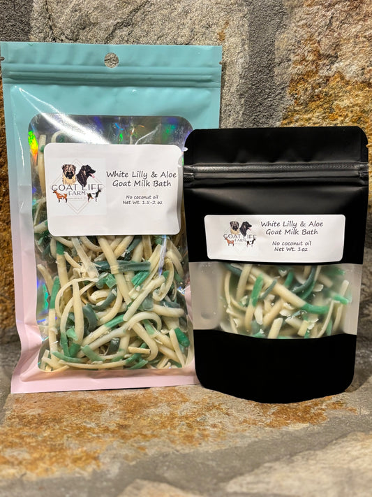 White Lilly and Aloe Goat Milk Bath